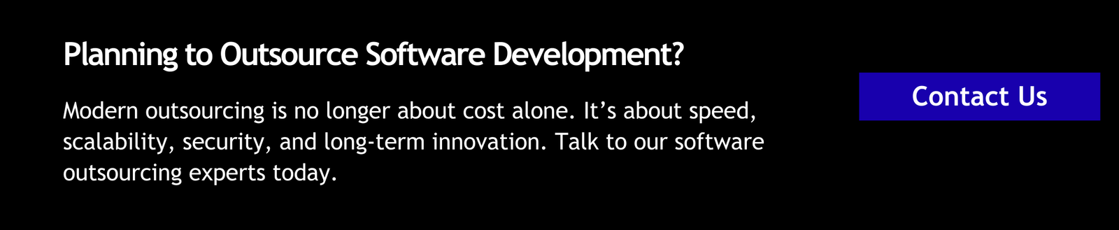 Talk to our software outsourcing experts