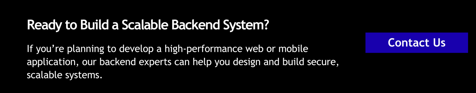 Backend Development Cost 2026: An Ultimate Cost Breakdown 1 Ready to Build a Scalable Backend System