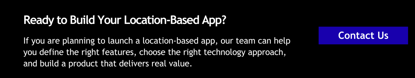 Ready to Build Your Location-Based App