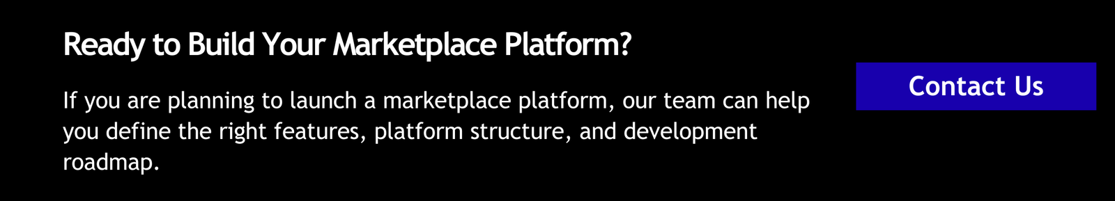 Ready to Build Your Marketplace Platform