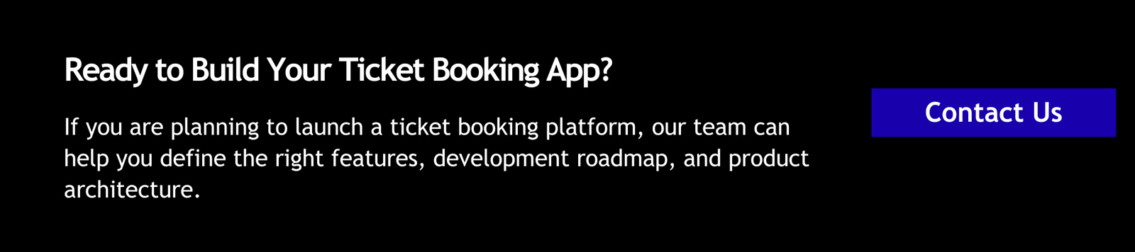 Ready to Build Your Ticket Booking App