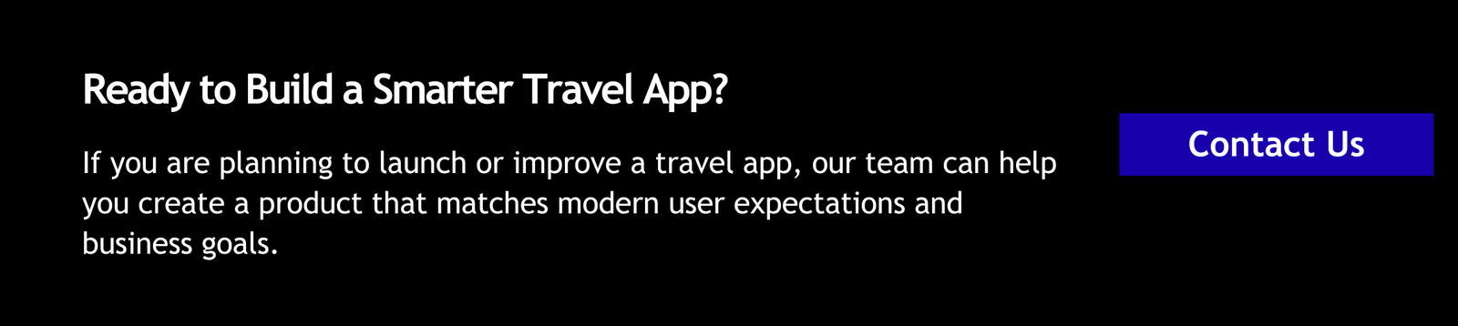 Ready to Build a Smarter Travel App