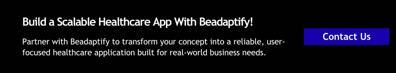 Build a Scalable Healthcare App With Beadaptify