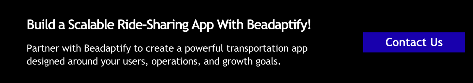 Build a Scalable Ride-Sharing App With Beadaptify