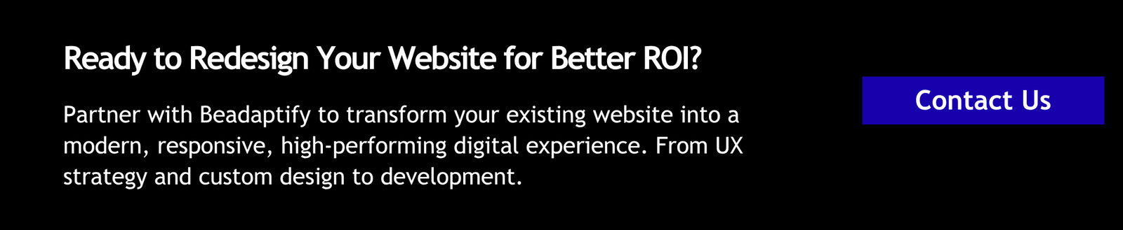 Ready to Redesign Your Website for Better ROI