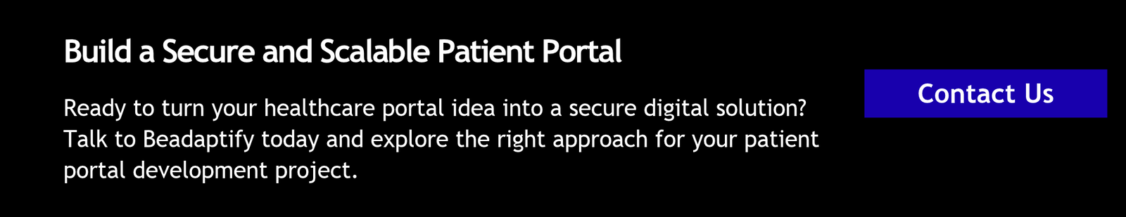 Build a Secure and Scalable Patient Portal