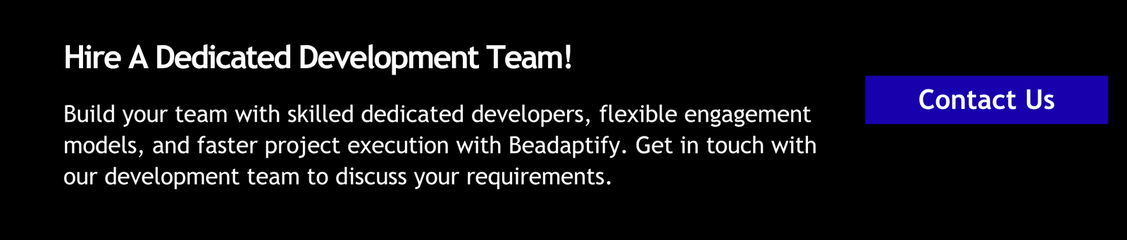 Hire a Dedicated Development Team